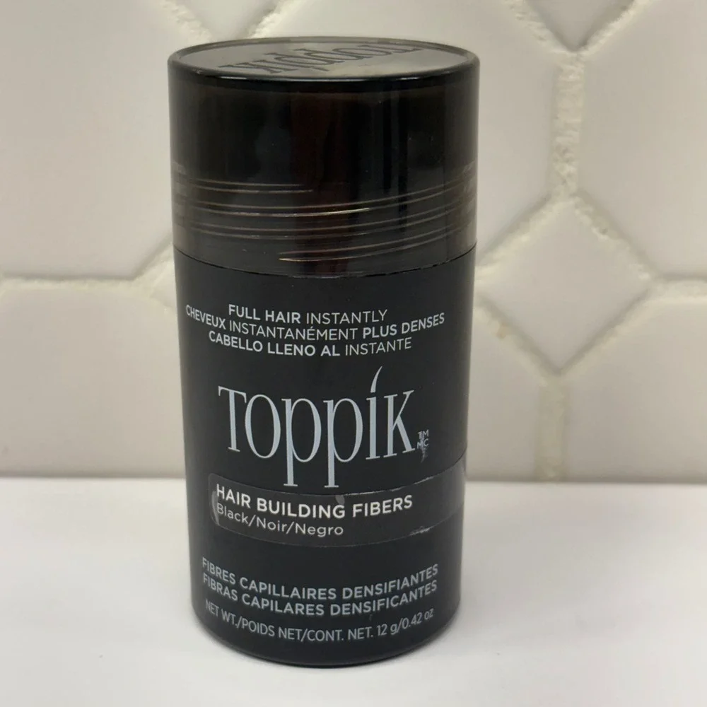 Toppik Hair Building Fibers Unisex 12g Black Keratin Thickening Treatment